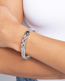 Paparazzi "Mismatched Movement" Silver Bracelet Paparazzi Jewelry