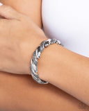 Paparazzi "Captivating Curls" Silver Bracelet Paparazzi Jewelry