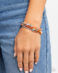 Paparazzi "Stellar Salvage" Orange Bracelet Paparazzi Jewelry