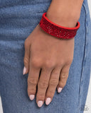 Paparazzi "Sprinkling Studs" Red Bracelet Paparazzi Jewelry