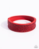 Paparazzi "Sprinkling Studs" Red Bracelet Paparazzi Jewelry