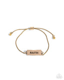 Paparazzi "Confession of Faith" Gold Bracelet Paparazzi Jewelry