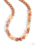 Paparazzi "Showroom Swirl" Orange Necklace & Earring Set Paparazzi Jewelry