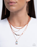 Paparazzi "Partnership Promise" Copper Necklace & Earring Set Paparazzi Jewelry