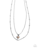 Paparazzi "Steady Sweetheart" Orange Necklace & Earring Set Paparazzi Jewelry