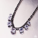 Paparazzi "Seeking Out Squares" Black Necklace & Earring Set Paparazzi Jewelry
