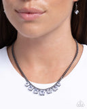 Paparazzi "Seeking Out Squares" Black Necklace & Earring Set Paparazzi Jewelry