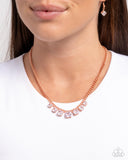 Paparazzi "Seeking Out Squares" Copper Necklace & Earring Set Paparazzi Jewelry