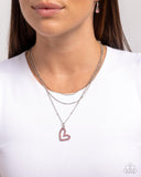 Paparazzi "Valentines Day Decadence" Pink Necklace & Earring Set Paparazzi Jewelry