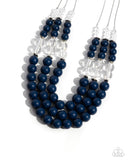Paparazzi "Speckled Statement" Blue Necklace & Earring Set Paparazzi Jewelry