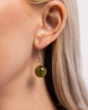 Paparazzi "Sneaky Swirls" Green Necklace & Earring Set Paparazzi Jewelry