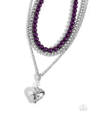 Paparazzi "Easy Elevation" Purple Necklace & Earring Set Paparazzi Jewelry