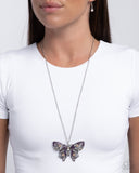 Paparazzi "Whimsical Weekday" Purple Necklace & Earring Set Paparazzi Jewelry