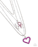 Paparazzi "Courting Caliber" Pink Necklace & Earring Set Paparazzi Jewelry