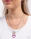 Paparazzi "Courting Caliber" Pink Necklace & Earring Set Paparazzi Jewelry