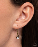 Paparazzi "Standing Shimmer" Brass Necklace & Earring Set Paparazzi Jewelry