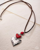 Paparazzi "Romantic Refuel" Red Necklace & Earring Set Paparazzi Jewelry