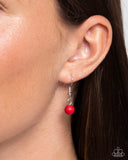 Paparazzi "Romantic Refuel" Red Necklace & Earring Set Paparazzi Jewelry