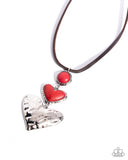 Paparazzi "Romantic Refuel" Red Necklace & Earring Set Paparazzi Jewelry