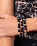 Paparazzi "Vicious Vibe" Black Fashion Fix Bracelet Paparazzi Jewelry