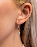 Paparazzi "Twisted Twin" White Choker Necklace & Earring Set Paparazzi Jewelry