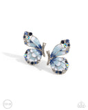 Paparazzi "Decadent Descent" Blue Clip On Earrings Paparazzi Jewelry