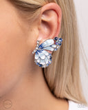 Paparazzi "Decadent Descent" Blue Clip On Earrings Paparazzi Jewelry