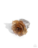 Paparazzi "Floral Intentions" Brown Ring Paparazzi Jewelry