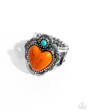 Paparazzi "Texas Ranger" Orange Ring Paparazzi Jewelry