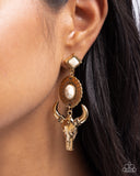 Paparazzi "Western Week" Gold Post Earrings Paparazzi Jewelry