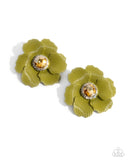 Paparazzi "Organic Growth" Green Post Earrings Paparazzi Jewelry