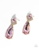 Paparazzi "Diamond Life" Pink Post Earrings Paparazzi Jewelry