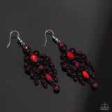 Paparazzi "Chandelier Celebration" Red Earrings Paparazzi Jewelry