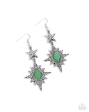Paparazzi "Stellar State of Mind" Green Earrings Paparazzi Jewelry