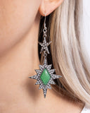 Paparazzi "Stellar State of Mind" Green Earrings Paparazzi Jewelry