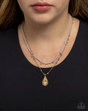 Paparazzi "Radiant Reminder" Blue Necklace & Earring Set Paparazzi Jewelry