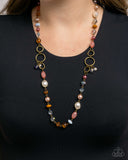 Paparazzi "Eclectic Embrace" Brass Necklace & Earring Set Paparazzi Jewelry