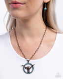 Paparazzi "Longhorn Lasso" Copper Necklace & Earring Set Paparazzi Jewelry