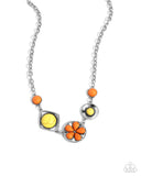 Paparazzi "Stony Someday" Orange Necklace & Earring Set Paparazzi Jewelry