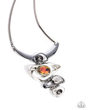 Paparazzi "Abundantly Abstract" Black Necklace & Earring Set Paparazzi Jewelry