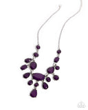 Paparazzi "Significant Influence" Purple Necklace & Earring Set Paparazzi Jewelry