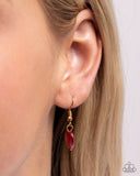 Paparazzi "Admirable Affection" Red Necklace & Earring Set Paparazzi Jewelry