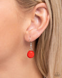 Paparazzi "Malibu Minuet" Red Necklace & Earring Set Paparazzi Jewelry