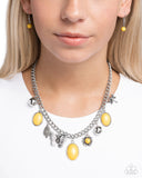 Paparazzi "Garden Center" Yellow Necklace & Earring Set Paparazzi Jewelry