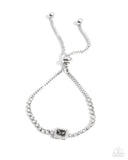 Paparazzi "Draped in Dazzle" Silver Bracelet Paparazzi Jewelry
