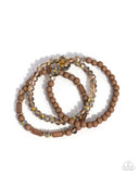 Paparazzi "Dreamy Dance" Brown Bracelet Paparazzi Jewelry