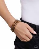 Paparazzi "Dreamy Dance" Brown Bracelet Paparazzi Jewelry