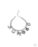 Paparazzi "Cheerleading Camp" White Bracelet Paparazzi Jewelry