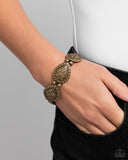 Paparazzi "Roaring Rose" Brass Bracelet Paparazzi Jewelry