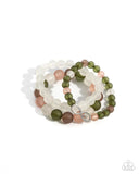 Paparazzi "Simplistic Stack" Green Bracelet Paparazzi Jewelry